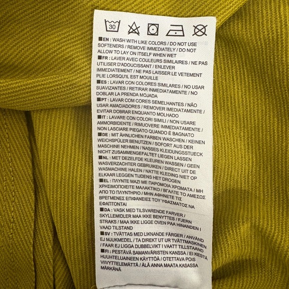 Nike Court Dri-FIT Tennis Top Mustard Yellow Short Sleeve Athletic Shirt XL - Picture 6 of 6